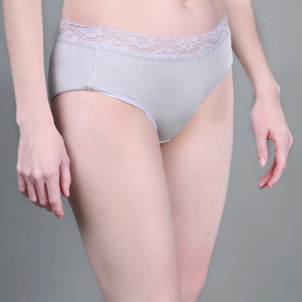 Bamboo _Fabric_ Lace _Panty _Set | Pack of 3_004