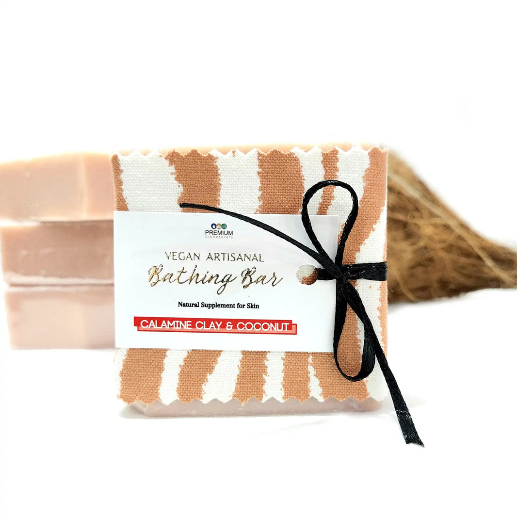 Vegan & Artisanal Bathing Bar - Calamine Clay & Coconut