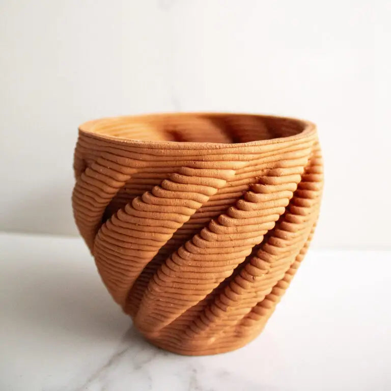 Terracotta Vase Brown and Twisted Vol. III