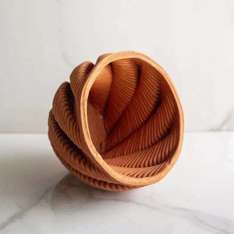 Terracotta Vase Brown and Twisted Vol. III