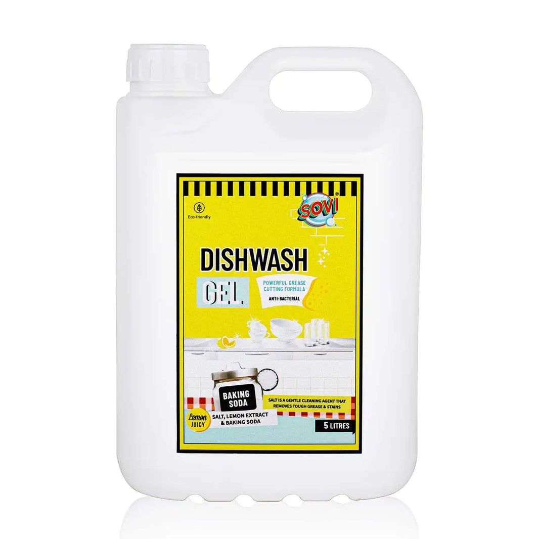 Dishwash Liquid with Baking Soda, Salt & Lemon Extract by SOVI