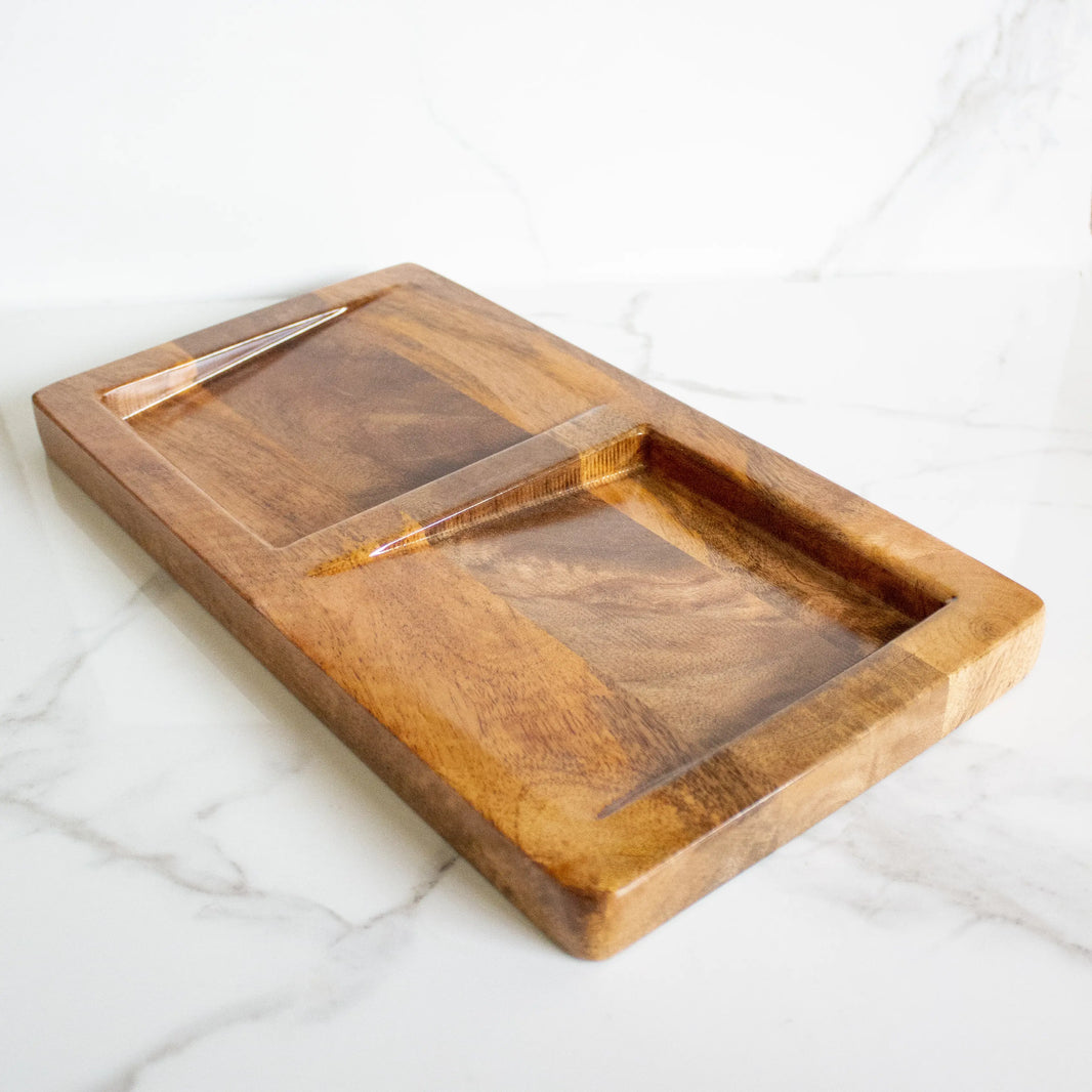 Oblique Mango wood Platter