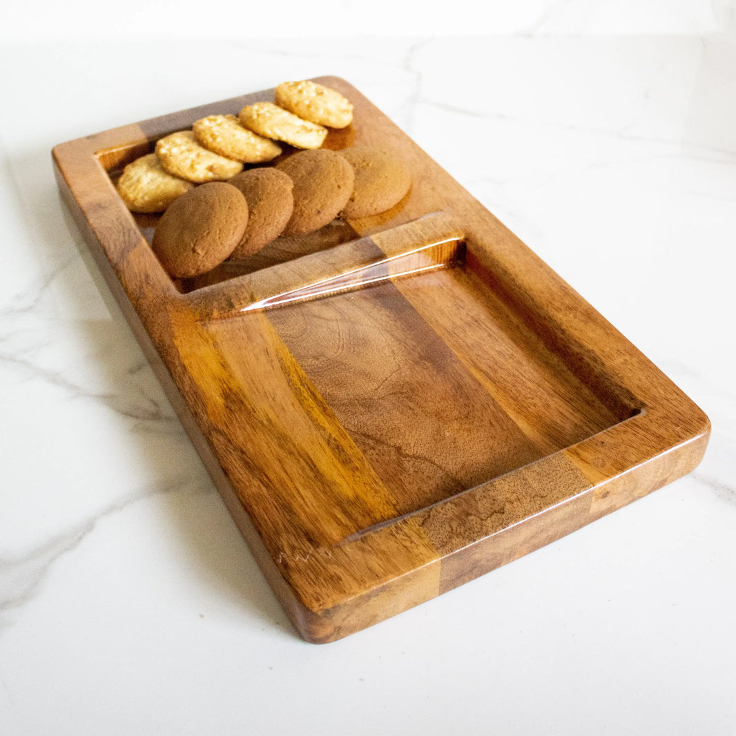 Oblique Mango wood Platter