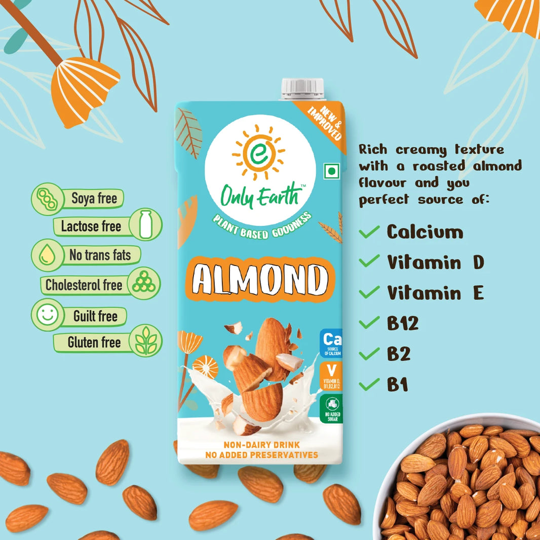 Almond Drink 1 Litre by Only Earth