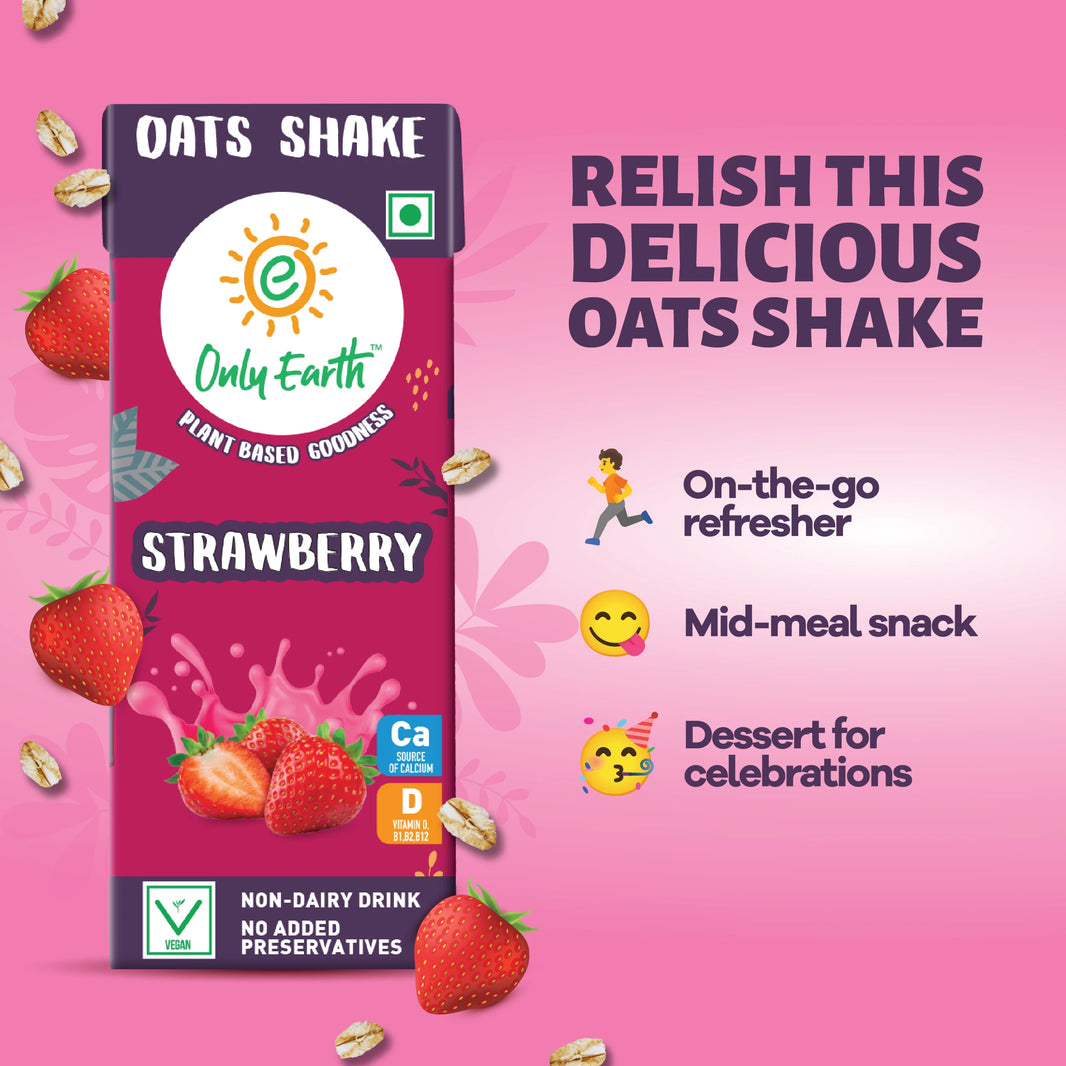 Oats Shake | Strawberry by Only Earth