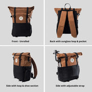 Best  Backpack | Pangolin Backpack- Camel Brown & Charcoal Black | Clan Earth | earthbased.in | 03