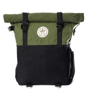 Best Backpack | Pangolin Backpack- Olive Green & Charcoal Black | Clan Earth  | earthbased.in | 01