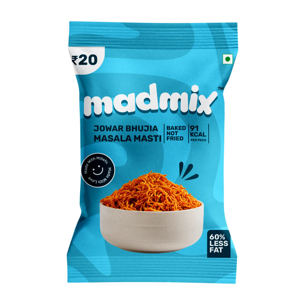 Best Jowar Bhujia Masala Masti | Pack of 10 | earthbased.in | 01