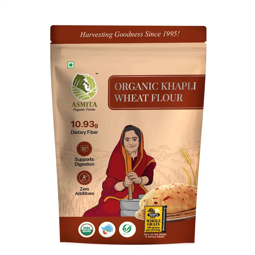 Organic Khapli Wheat Flour - 1 kg