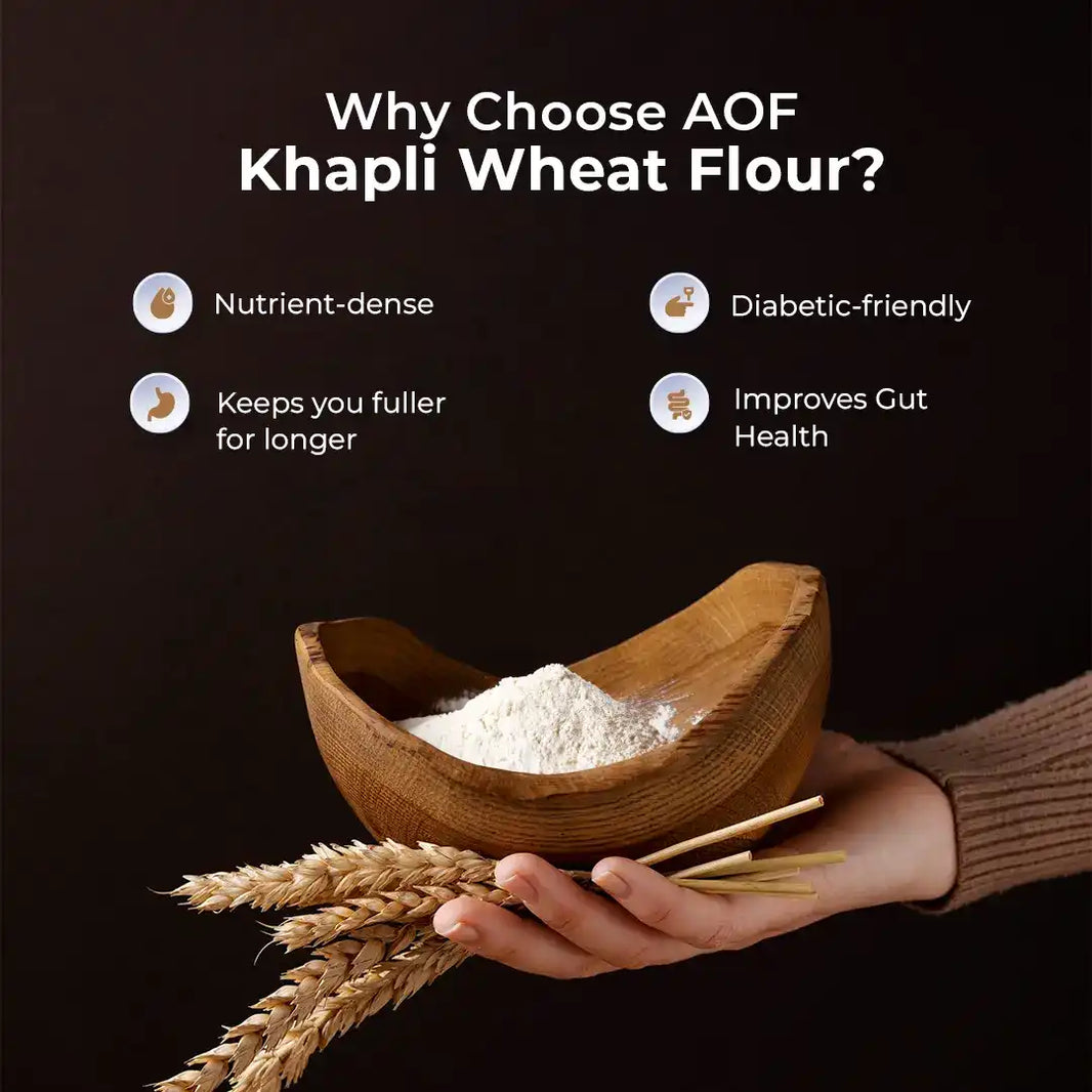 Organic Khapli Wheat Flour - 1 kg