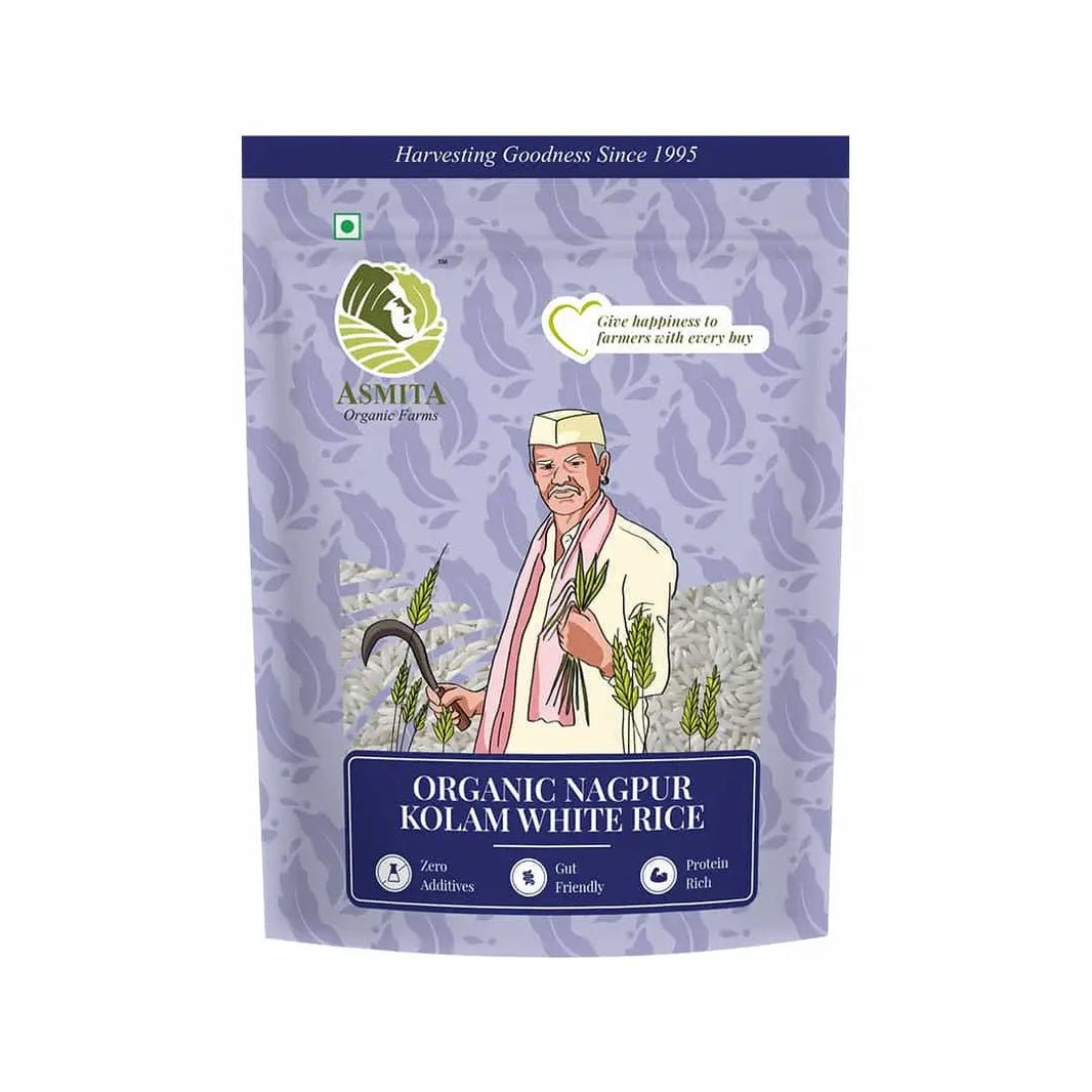 Organic Kolam White Rice - 1 kg