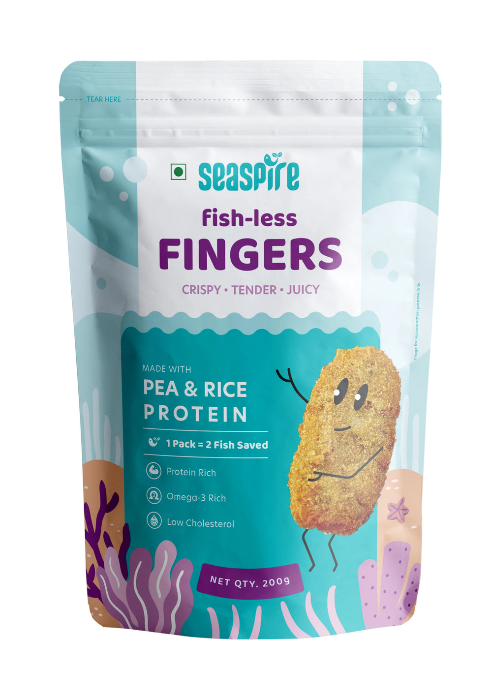 Best_MockMeat-Earthbased_1_Seaspire's fish-less fingers (200 gms)