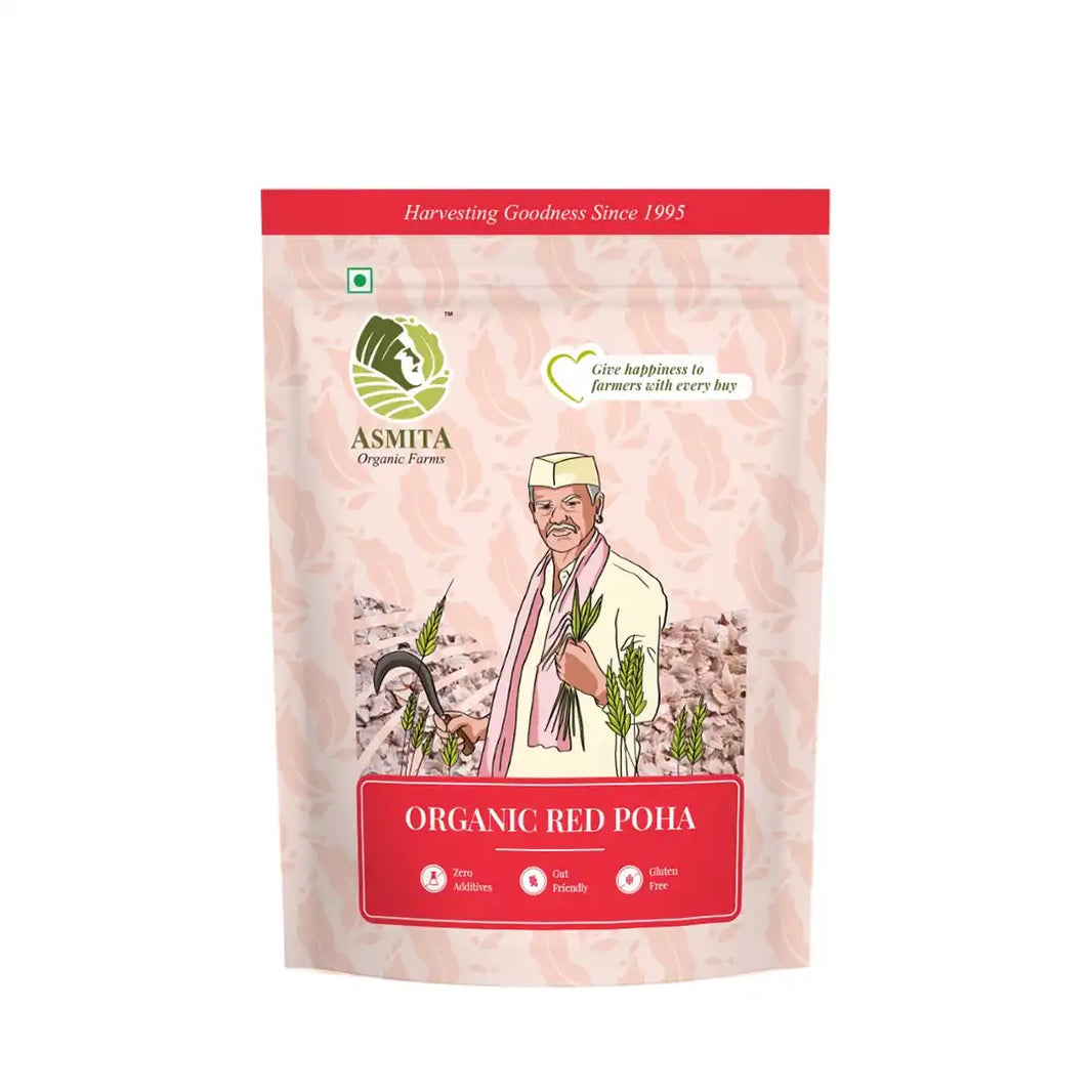 Organic Red Poha - 500g | Pack of 2