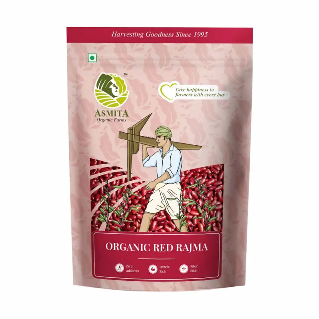 Organic Red Rajma | Red Kidney Beans - 500 gm