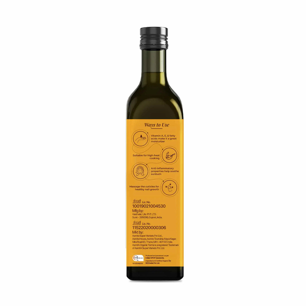 Organic Cold Pressed Sunflower Oil - 500 ml