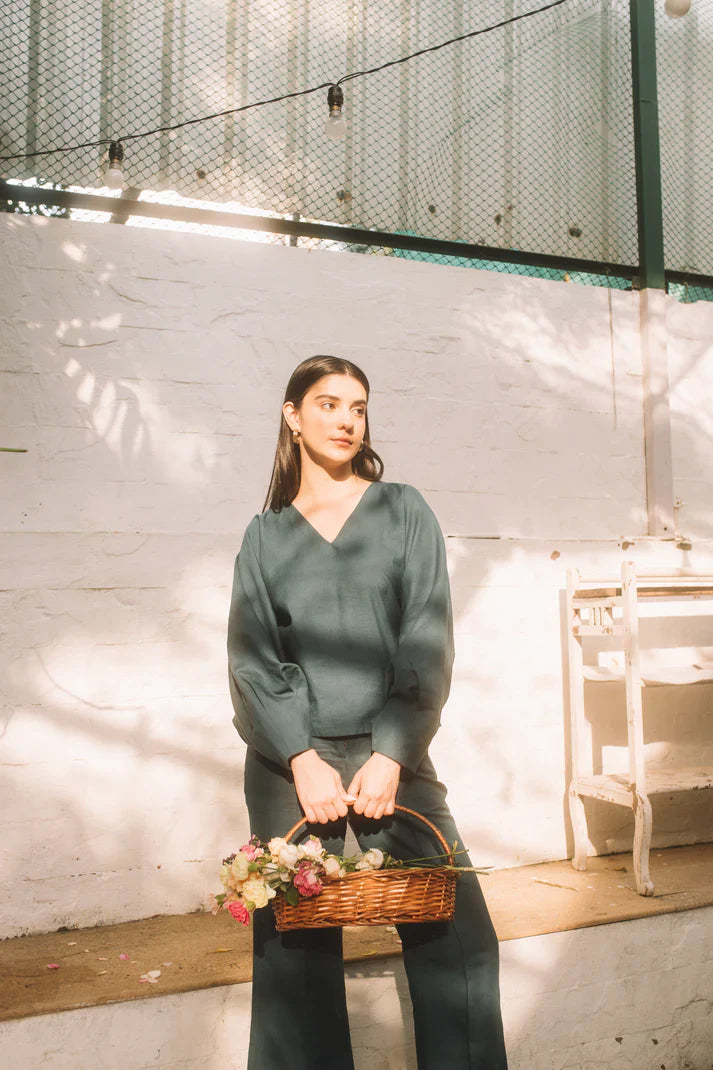 Best Vegan Clothing | Boot-Leg Pants |  Anushe Pirani | earthbased.in | 03