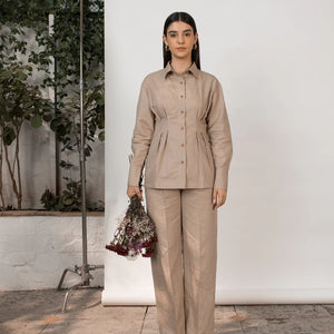 Best Vegan Clothing | Tailored Pleated Pants | earthbased.in | 01