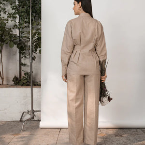 Best Vegan Clothing | Tailored Pleated Pants | earthbased.in | 03