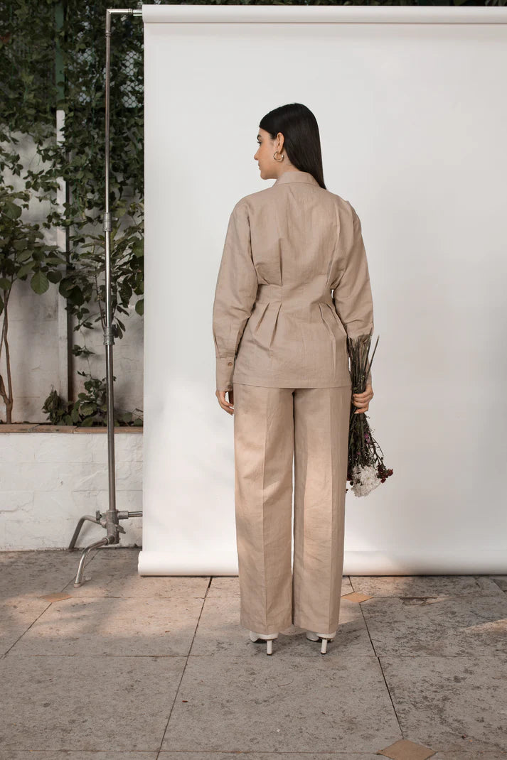 Best Vegan Clothing | Tailored Pleated Pants | earthbased.in | 03