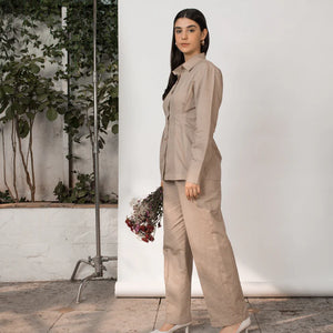 Best Vegan Clothing | Tailored Pleated Pants | earthbased.in | 07