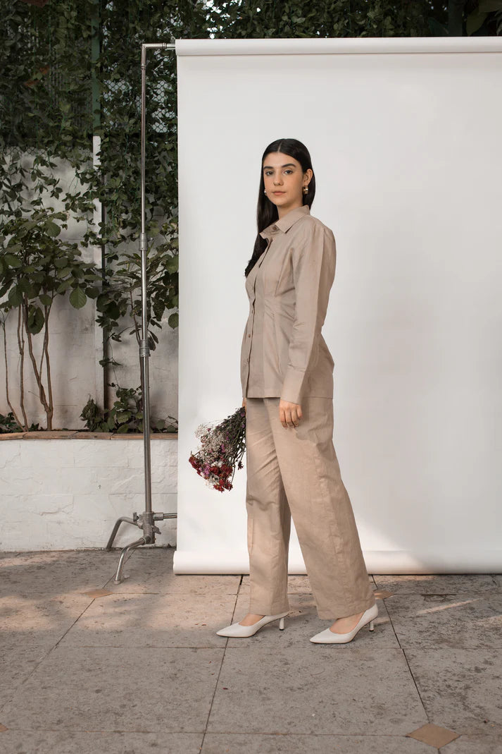Best Vegan Clothing | Tailored Pleated Pants | earthbased.in | 07