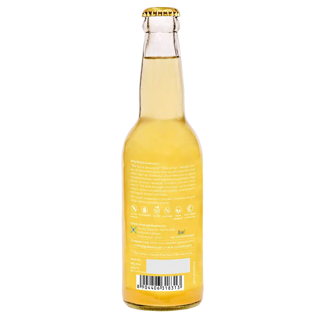 Healthy Gut Kombucha - Lemongrass Ginger 330ml Combo - Pack of 2