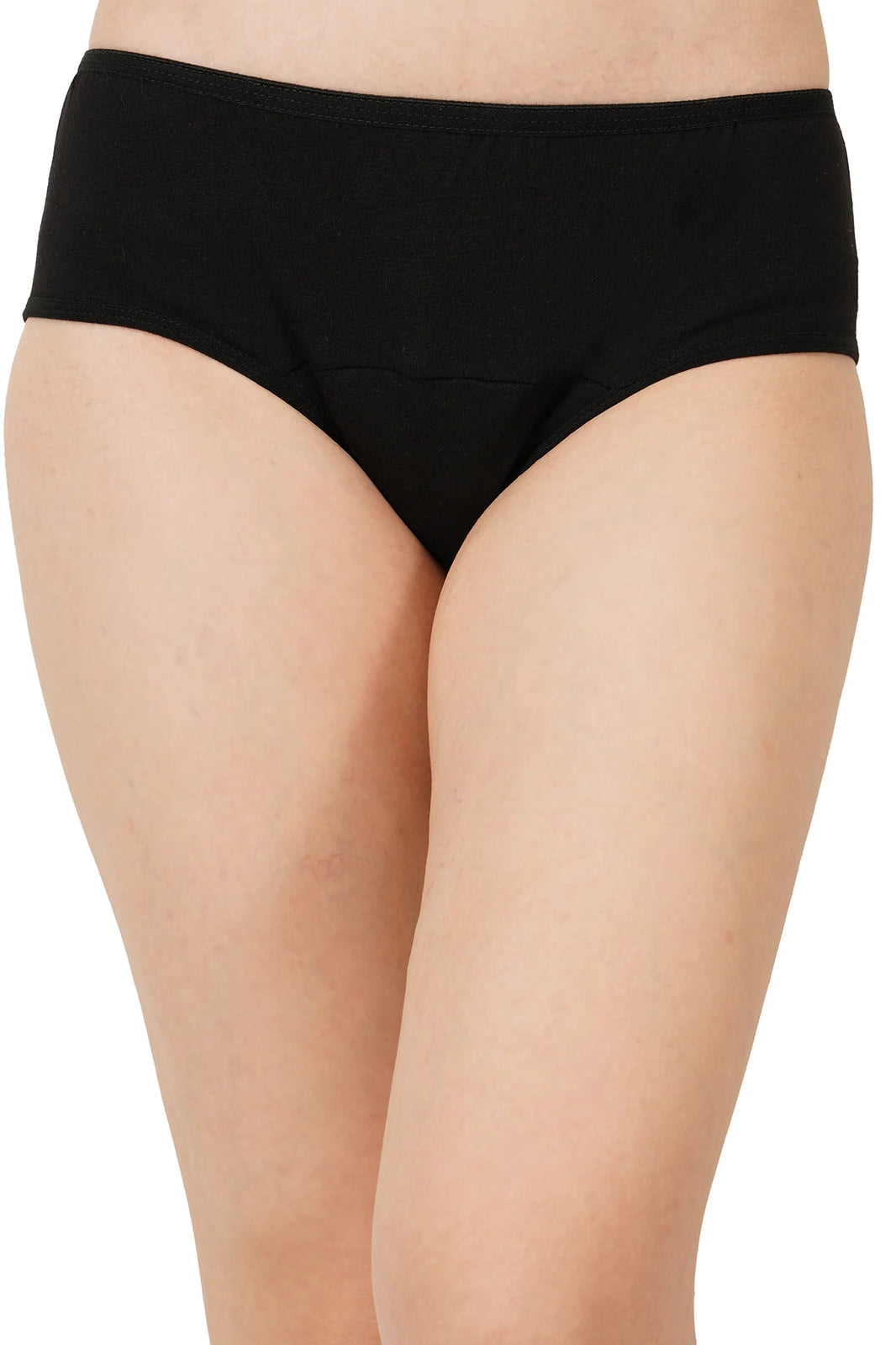 Bamboo Fabric Leak Proof Period Panty 3 Layers Not for heavy Flow | Black & Fuchsia | Pack of 2