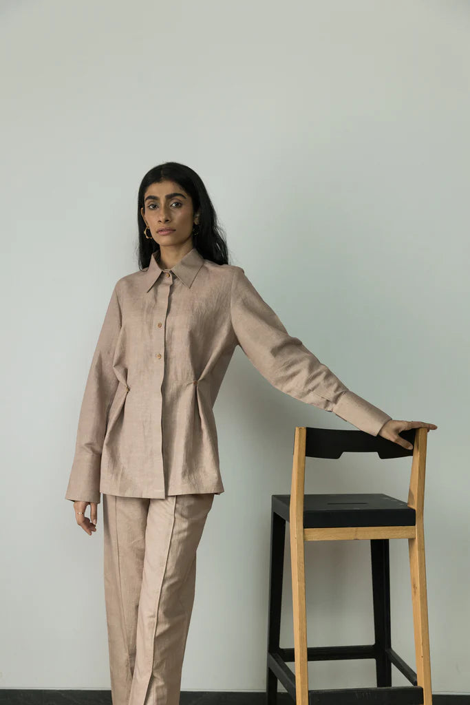 CINCHED WAIST SHIRT | Anushe Pirani | Best Sustainable Clothing for Women | 01
