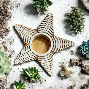 Christmas star tea light holder (set of 2)