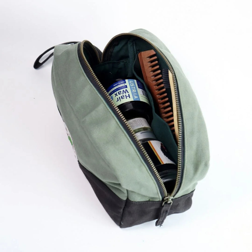 Clan Earth Oryx Dopp Kit - Walnut Brown - earthbased.in - 03