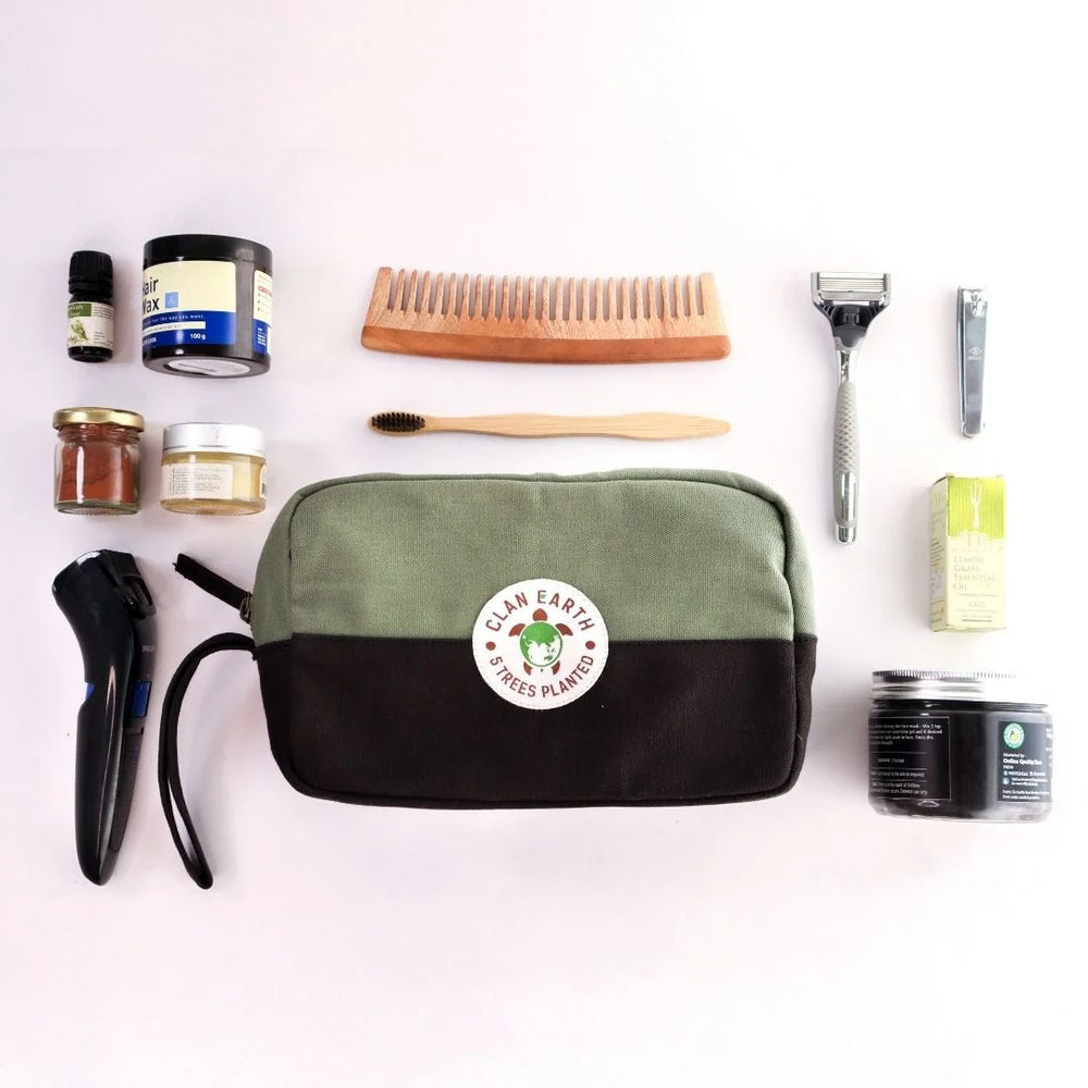 Clan Earth Oryx Dopp Kit - Walnut Brown - earthbased.in - 04