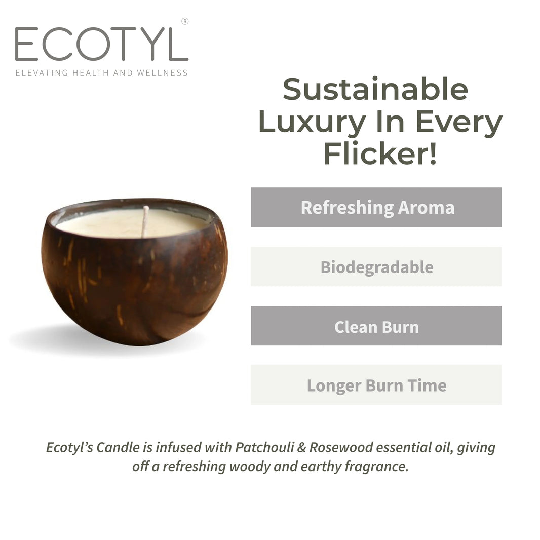 CoconutShellCandle_Patchouli_Rosewood_2| Ecotyl -earthbased