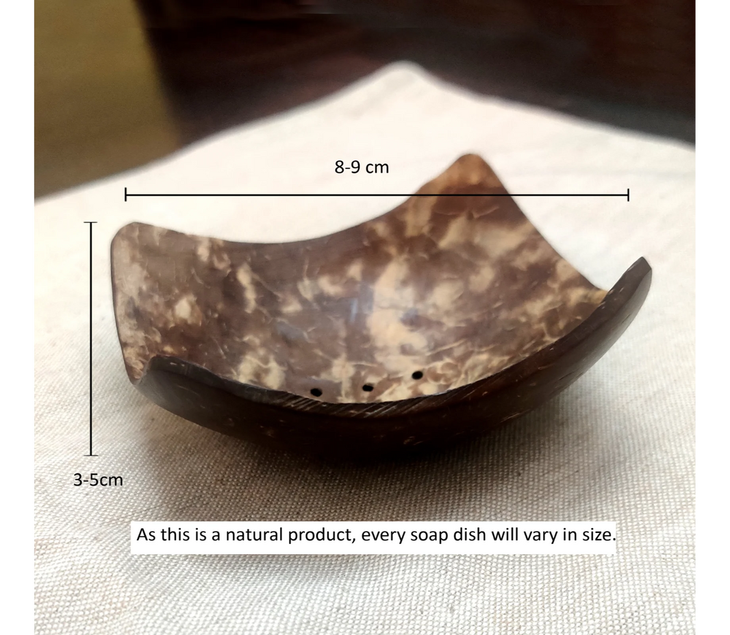 Coconut Shell Soap Dish (Square)