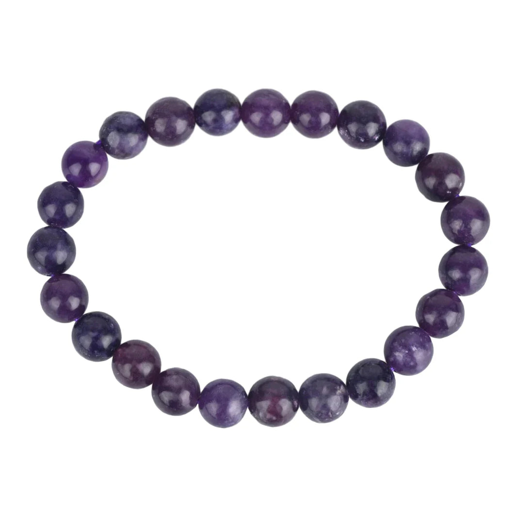 Natural Lepidolite Bracelet for Anxiety Relief & Emotional Balance