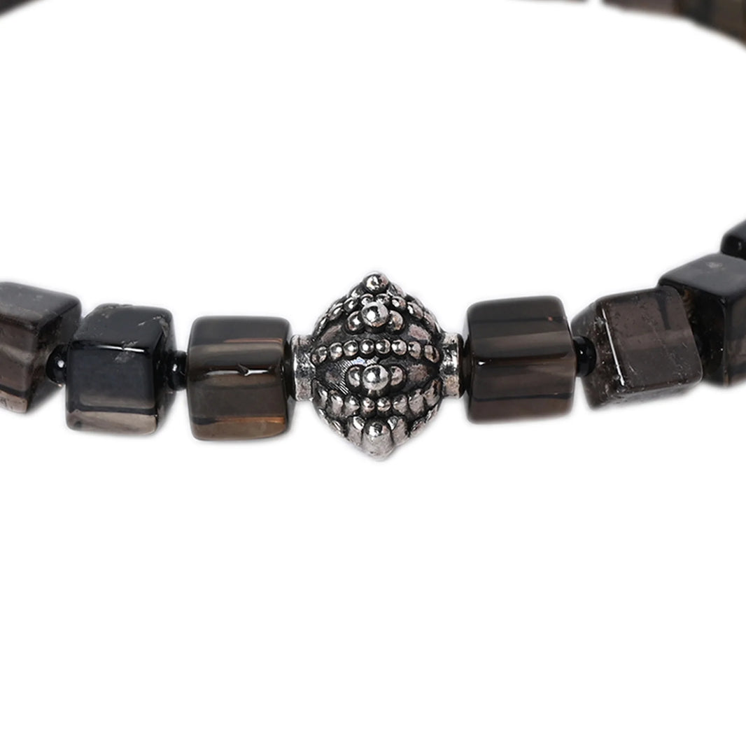 Embrace Tranquility with our Smoky Quartz Healing Gemstone Bracelet