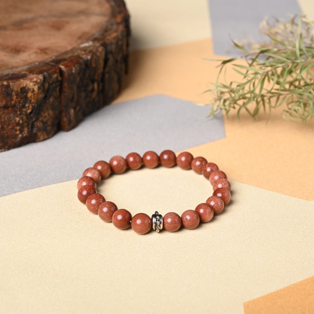 Healing gemstone bracelet Sunstone for Bright Future. it help in attending balance in all spheres of life