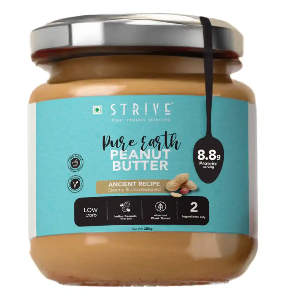 STRIVE - Pure Earth Peanut Butter 200g & STRIVE - 5 Spice hott Peanut chutney 200g