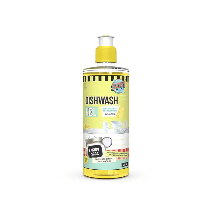 SOVI® DISHWASH LIQUID WITH BAKING SODA, SALT & LEMON EXTRACT