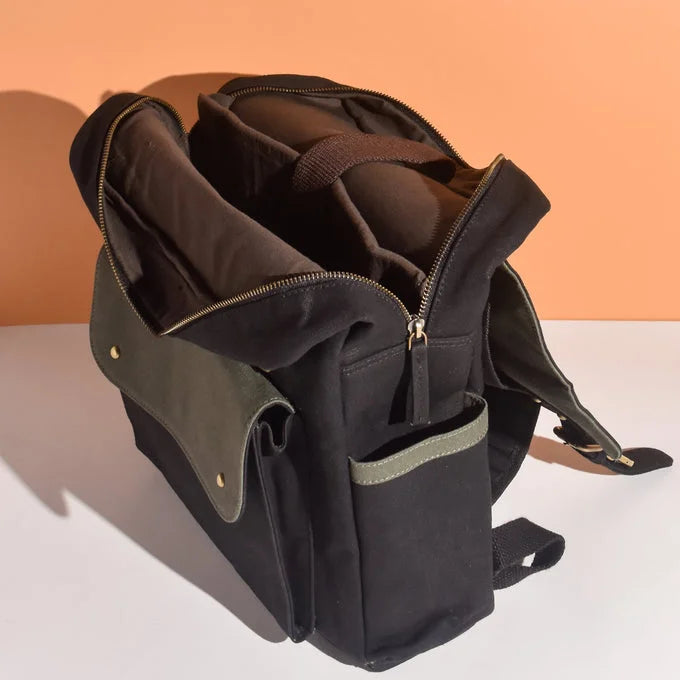 Dugong Backpack- Royal Blue & Charcoal Black | Clan Earth | earthbased.in | 04