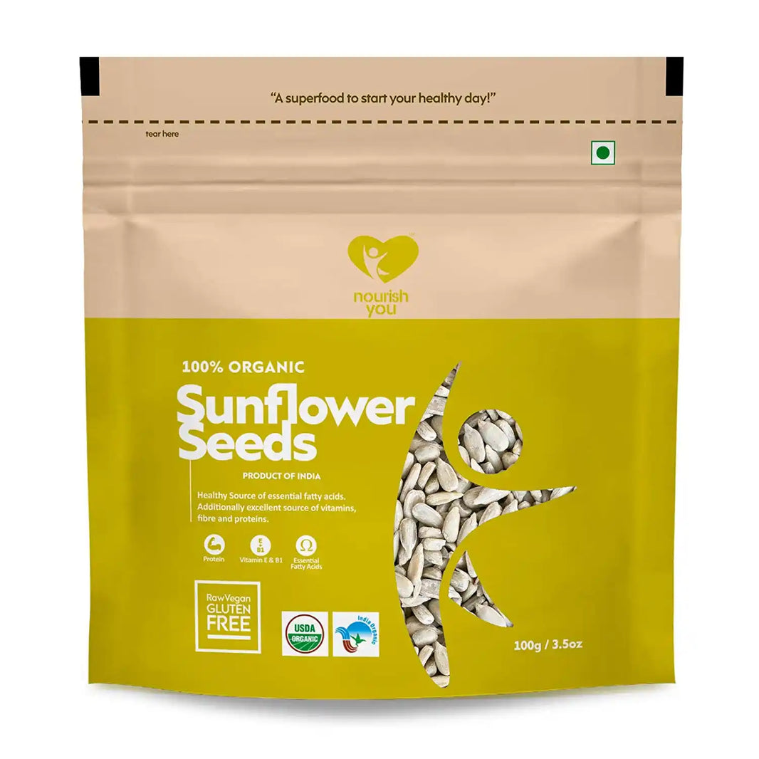 Nourish You ORGANIC RAW SUNFLOWER SEEDS 100G