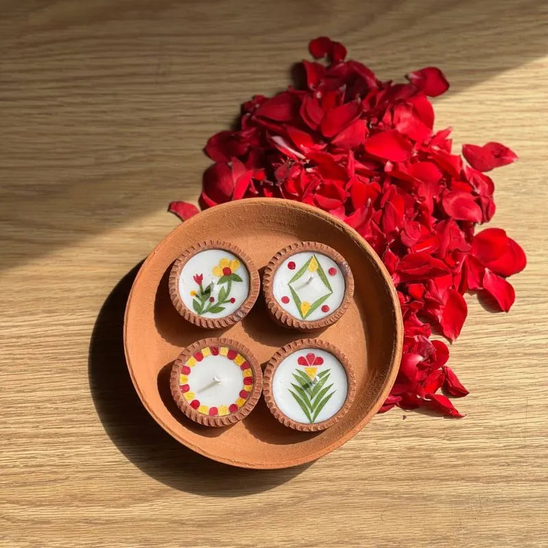 The Good Route Festive Diyas- small set of 4