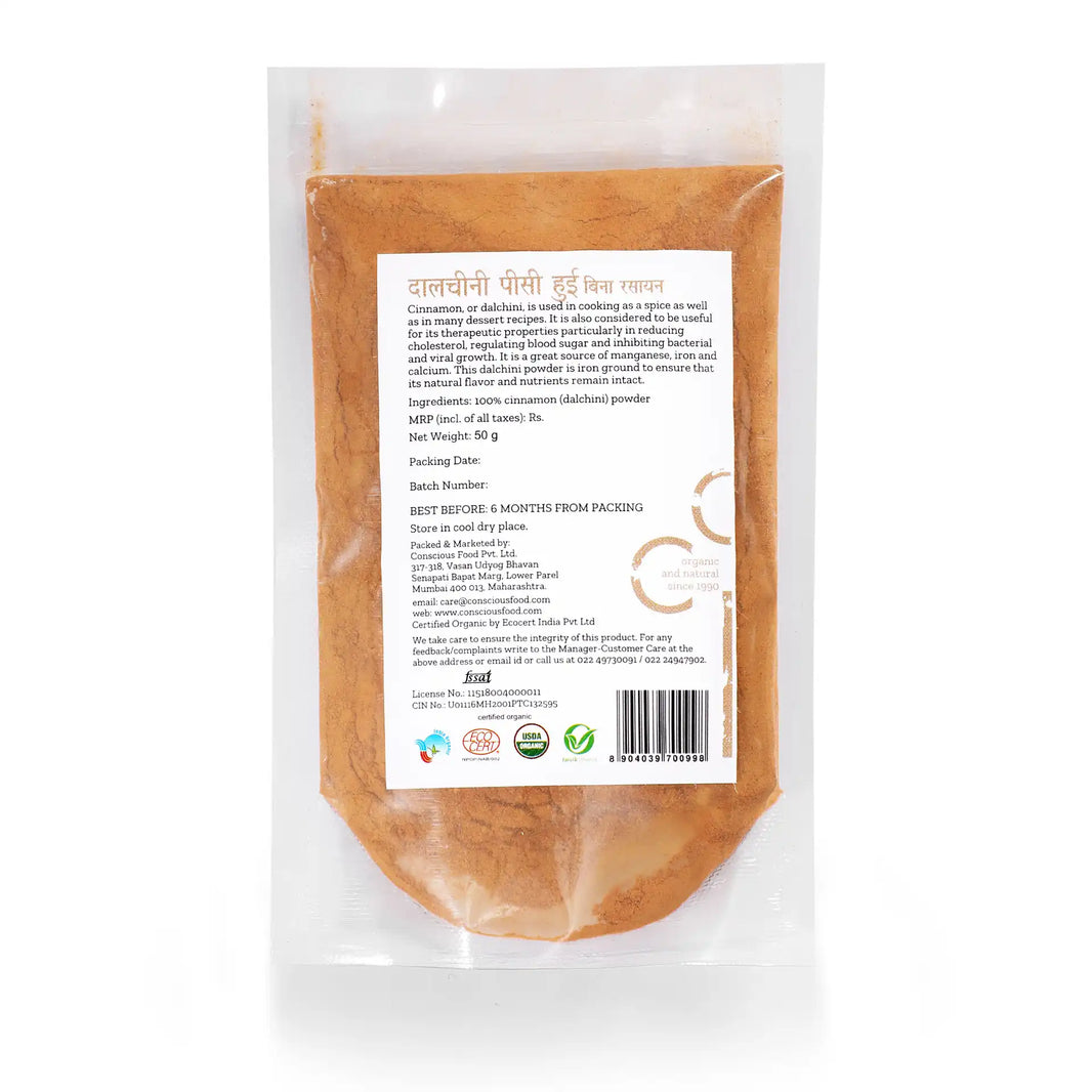 Conscious Food Cinnamon Powder 50g (Pack of 2)