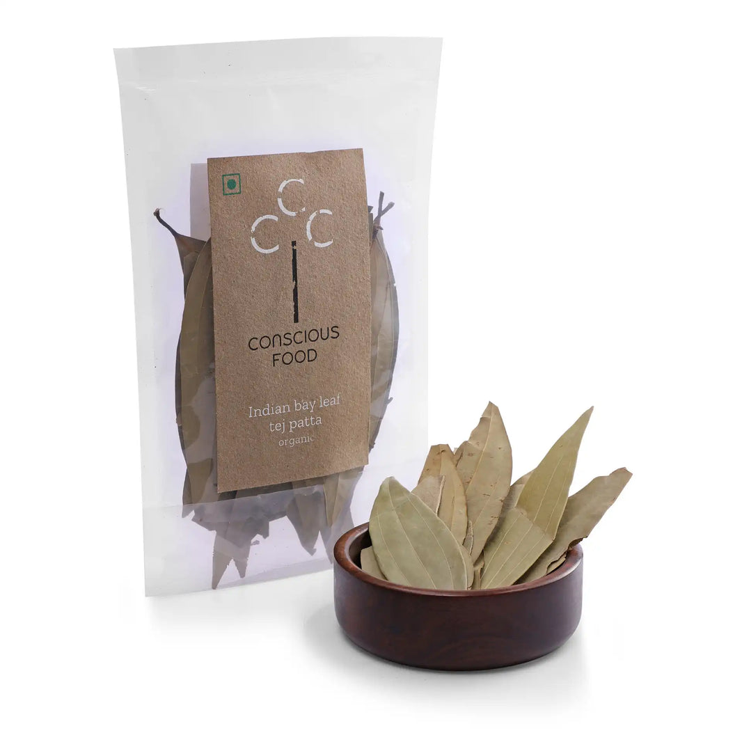 Conscious Food Indian Bay Leaf (Tej Patta) 10g (Pack of 3)