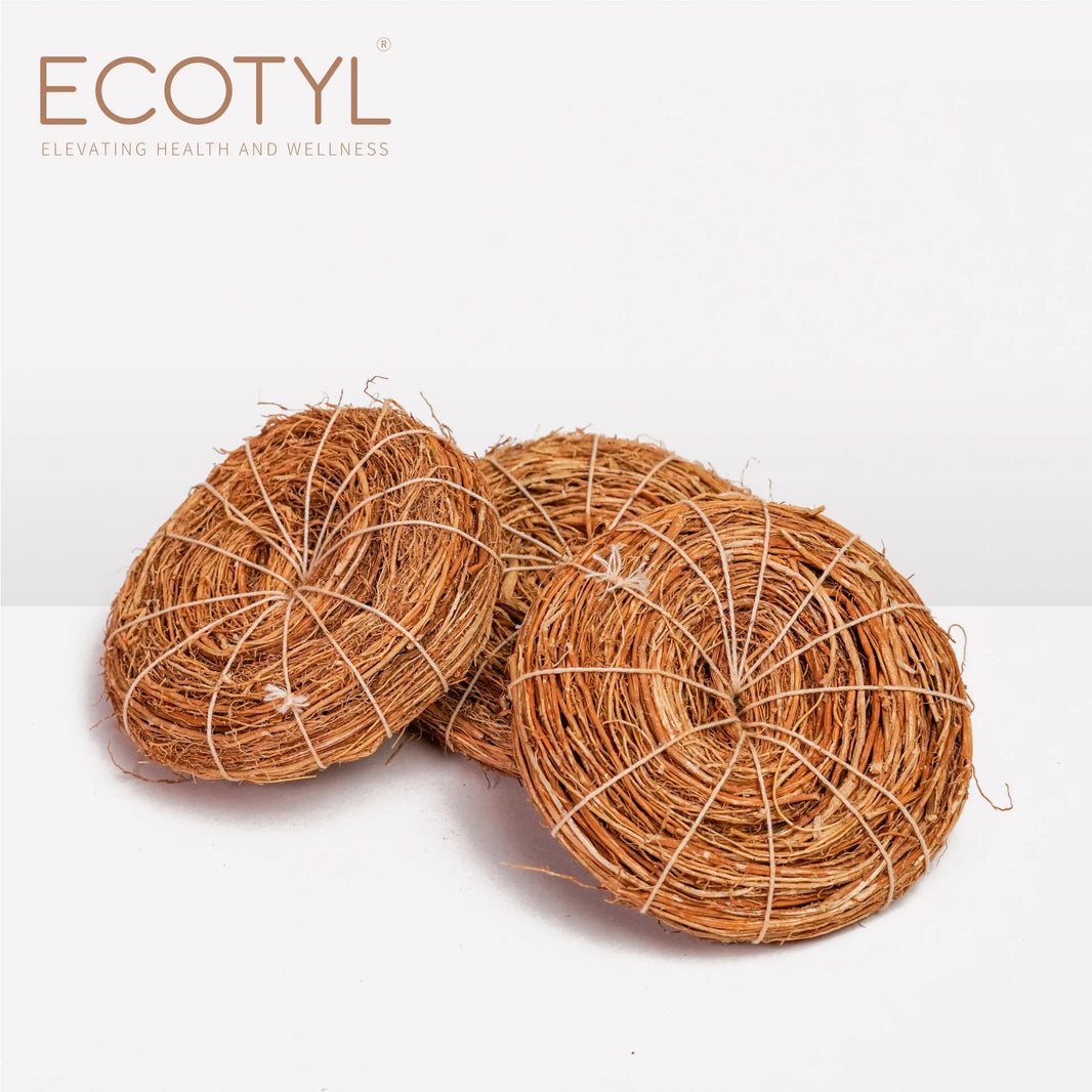 Vetiver Scrubber - Set of 3 | Ecotyl