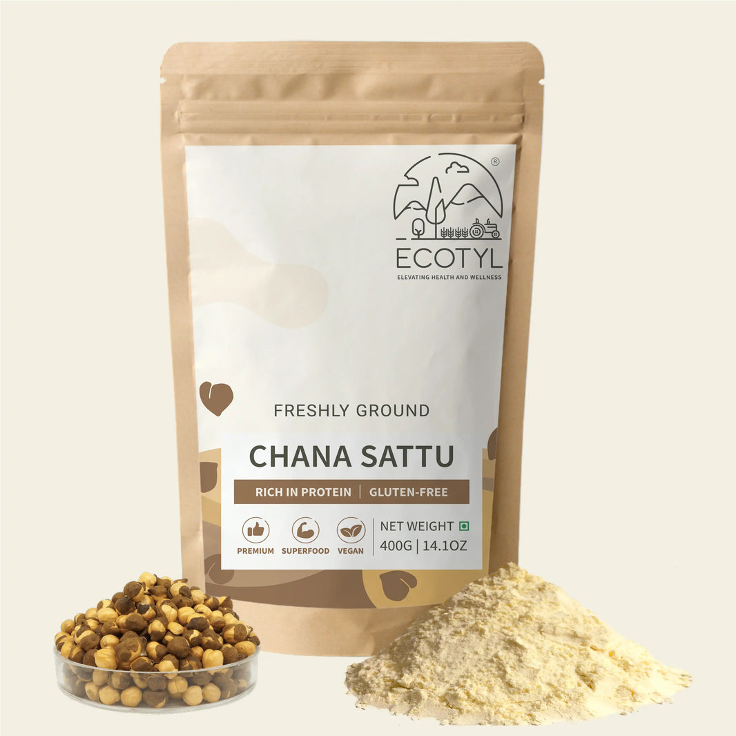 Ecotyl Sattu Powder | Roasted Gram Flour | Plant Based Protein