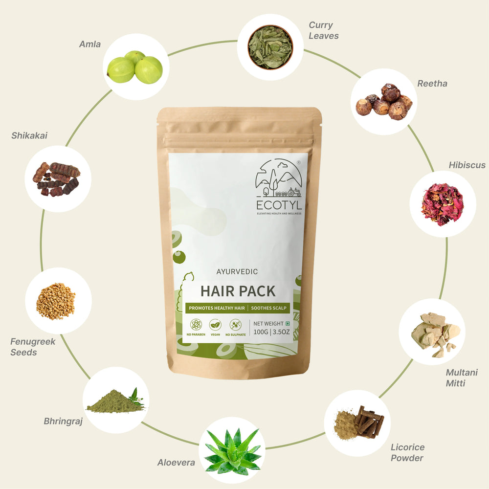 HAIRPACK3-Ayurvedic Hair Pack | Ecotyl