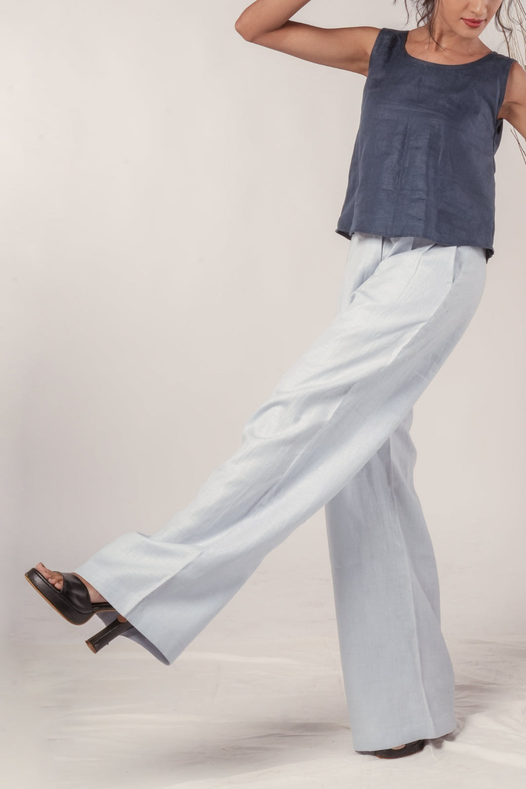 Hemp High-Waist Trousers