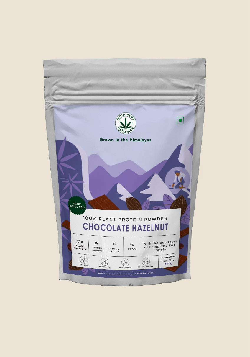 Hemp Protein - Chocolate Hazelnut | earthbased.in |01