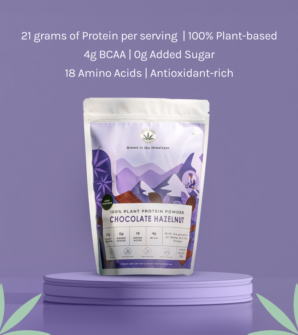 Hemp Protein - Chocolate Hazelnut | earthbased.in |02