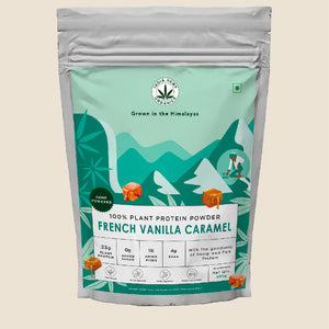 Hemp Protein - French Vanilla Caramel | earthbased.in | 01